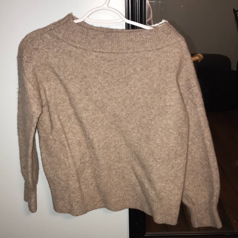 Tan cashmere sweater